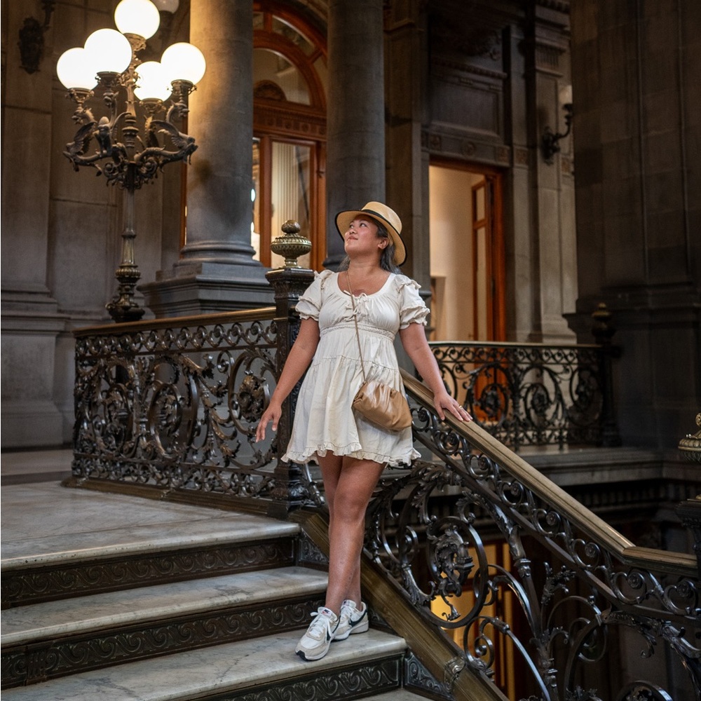En Saison Puff Sleeve Sveta Mini Dress M euc